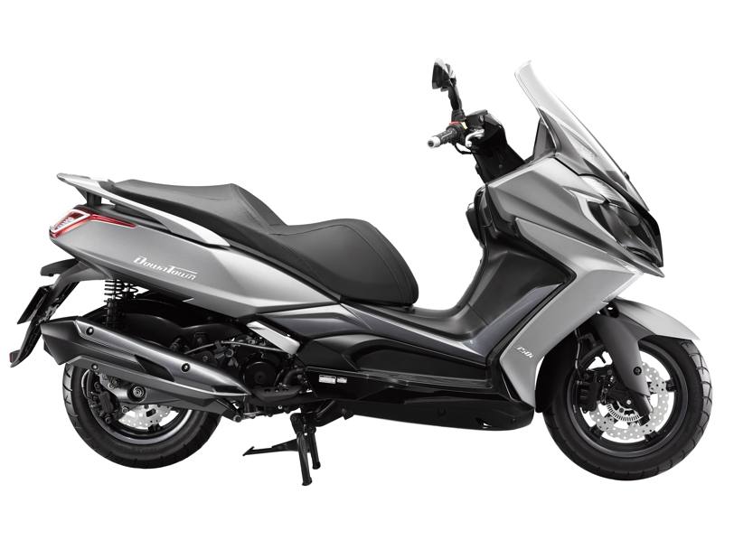 Visione di profilo del Kymco Downtown